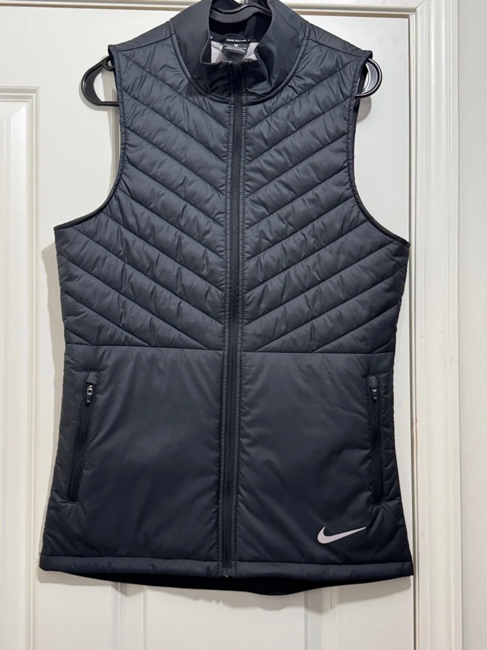 Nike Black Quilted Sleeveless Performance Vest